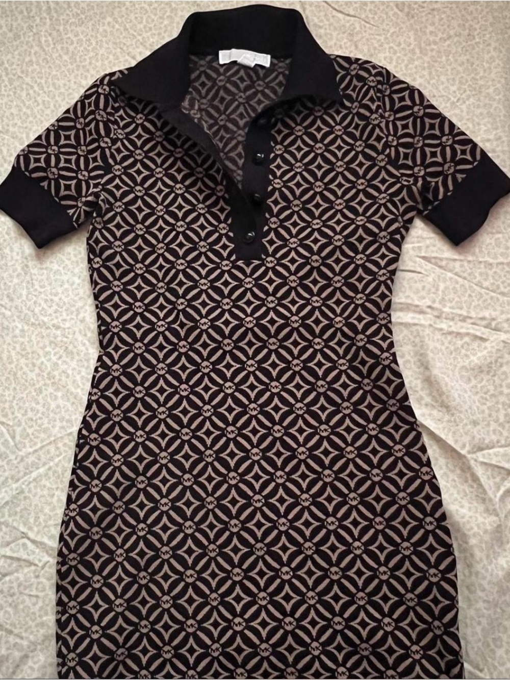 Michael Kors Logo Jacquard Polo Dress - Picture 3 of 6